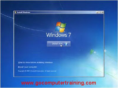 Installing Windows 7. installing Windows 7