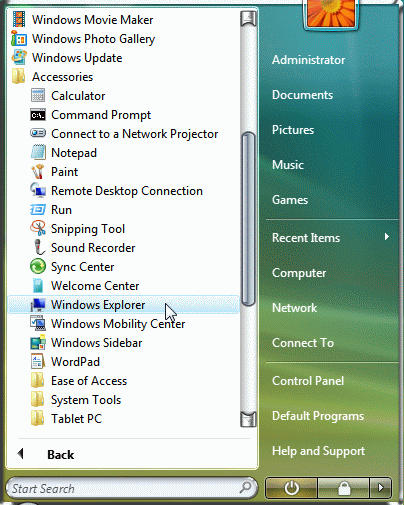 Where Can I Find Accessories In Windows Vista