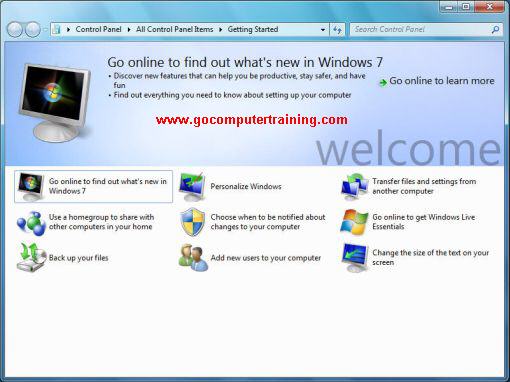 Start Windows 7 Getting Started With Windows Seven