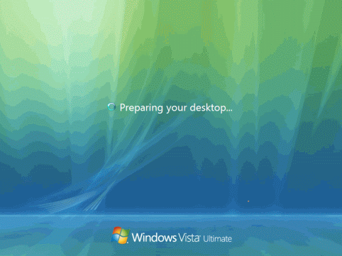 install vista preparing desktop