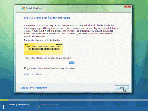 buying a windows vista activation key