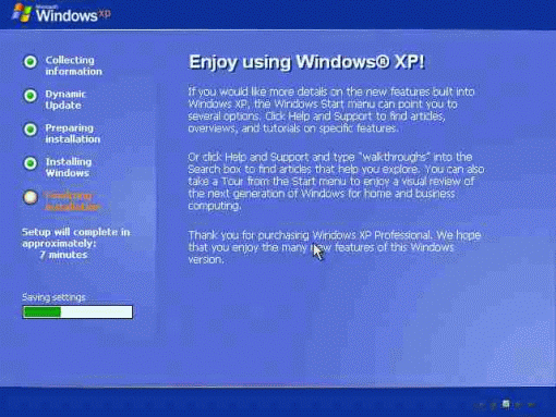 install Windows xp