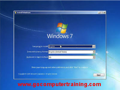 installing Windows 7