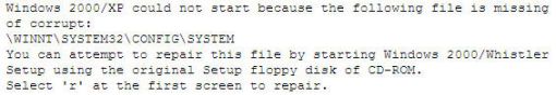 registry corrupt sample