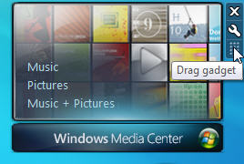 Windows 7 move gadget