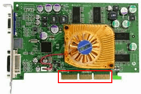 AGP graphics card