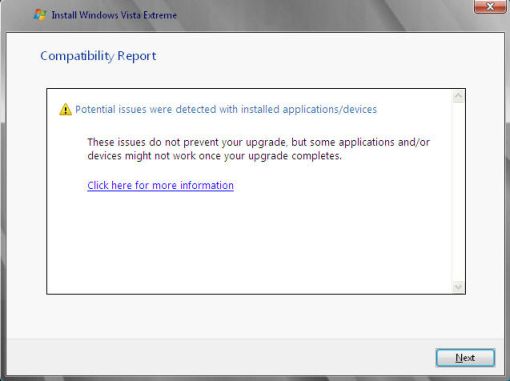 Windows compatibility report