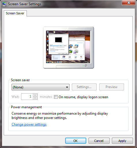 Windows 7 screen saver