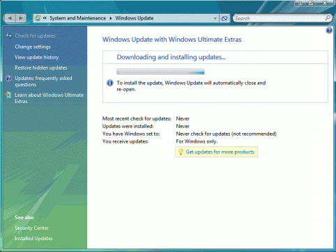 Windows update manually